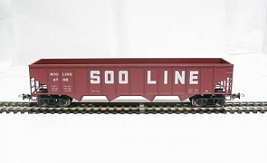 Саморазгружающийся бункерный грузовой вагон Mehano Soo Line 50' (Mehano, t077)